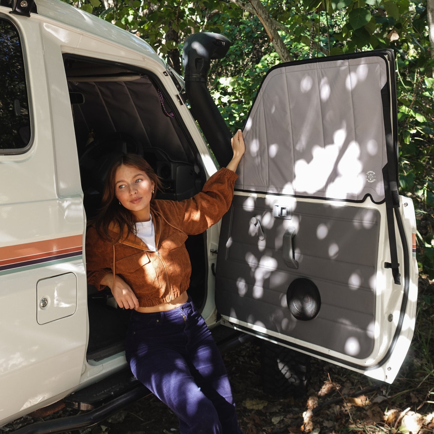 Toyota Land Cruiser Troop Carrier 75/78 Series Window Cover - Driver / Passenger Door Windows (Pair)