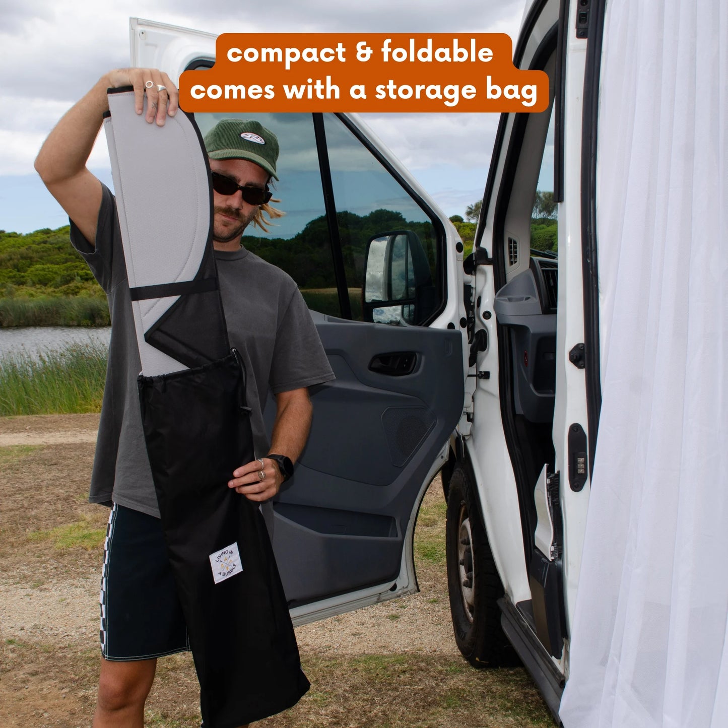 Ford Transit Window Cover - Rear Door Windows (Pair)