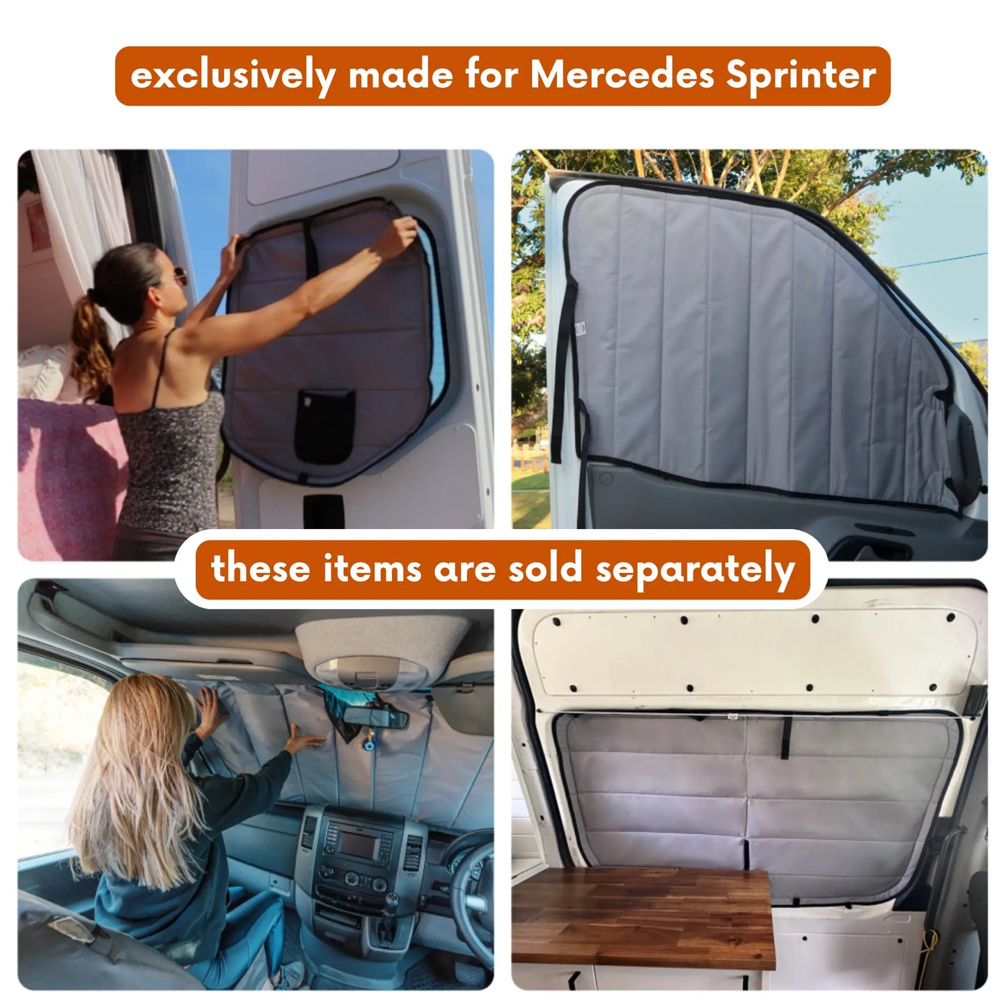 Mercedes Sprinter Window Cover - Windshield
