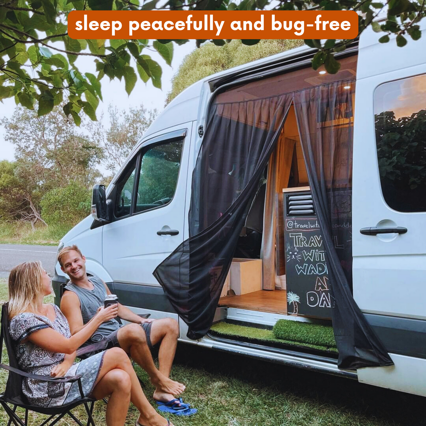 Magnetic Fly Screen 3 Products Bundle - Large Size - Black