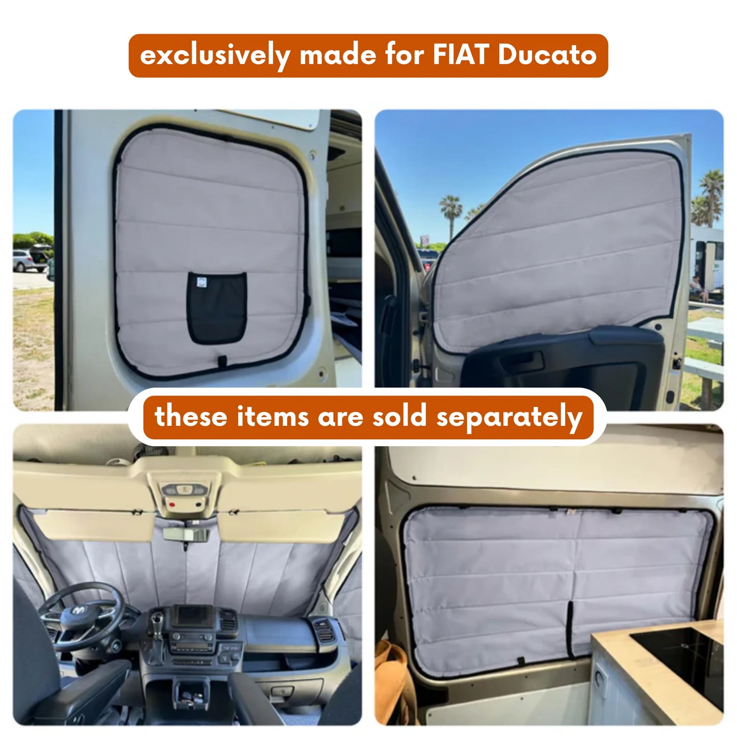 Fiat Ducato Window Cover - 6 Pack Bundle