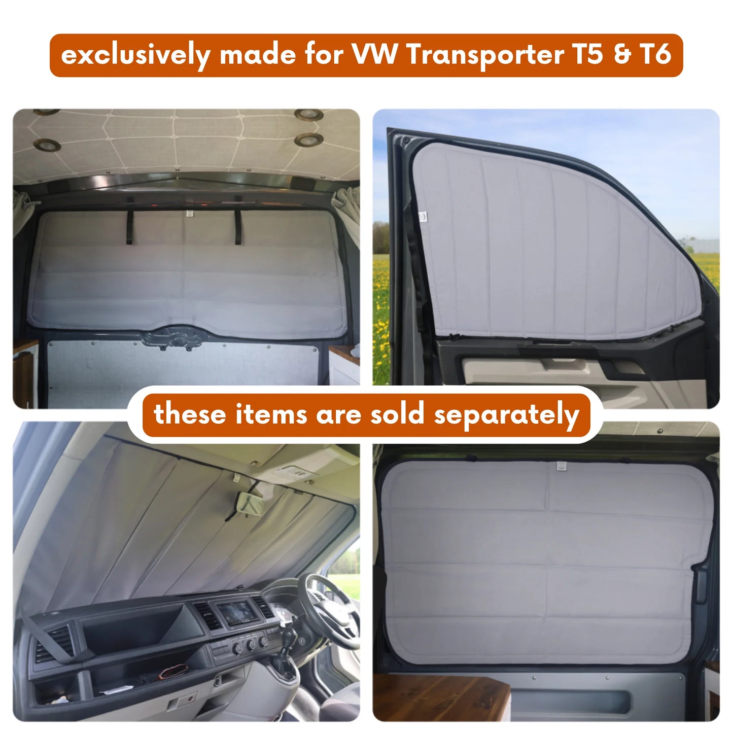 Volkswagen Transporter Window Cover - 3 Pack Bundle