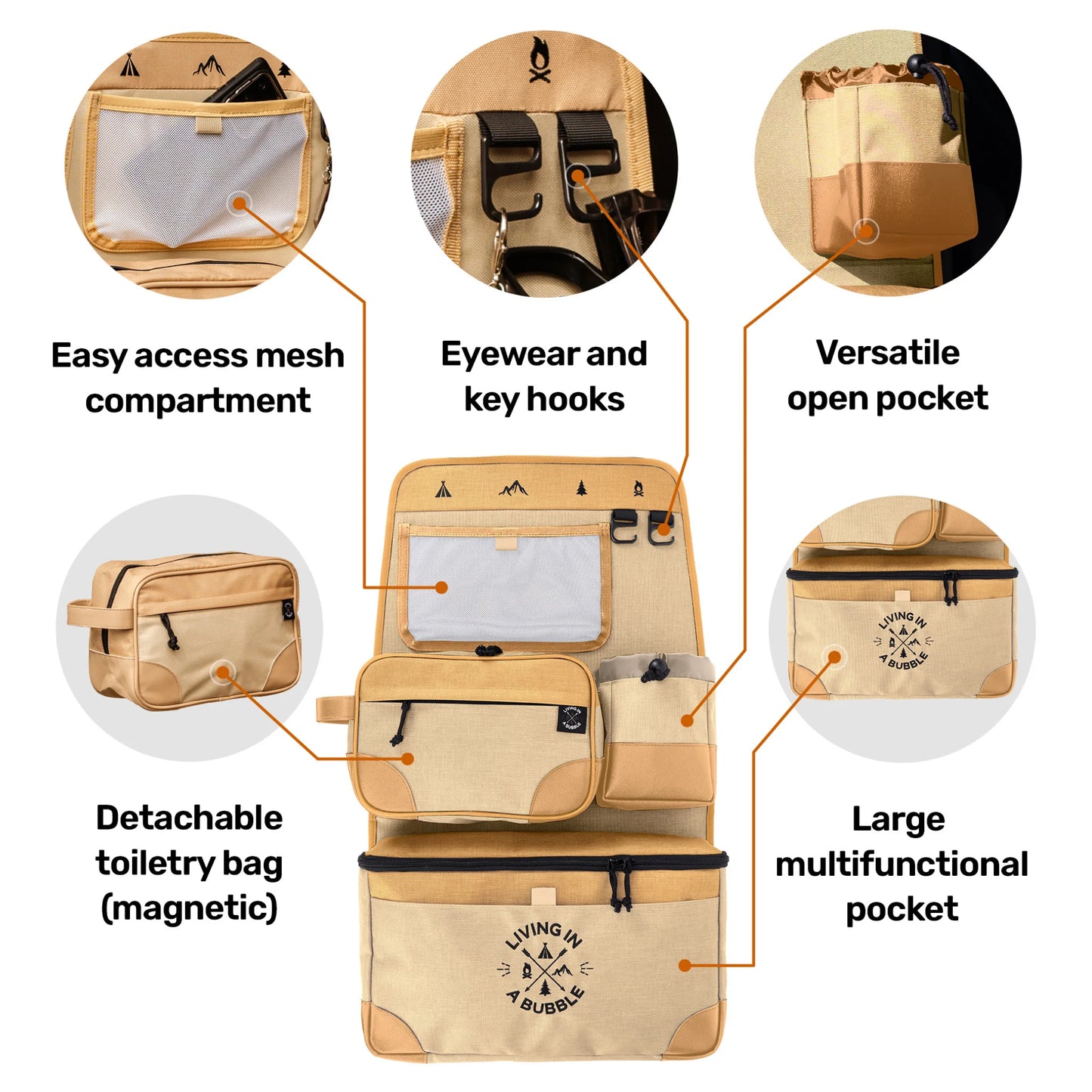 Premium Seat Back Storage Organizer