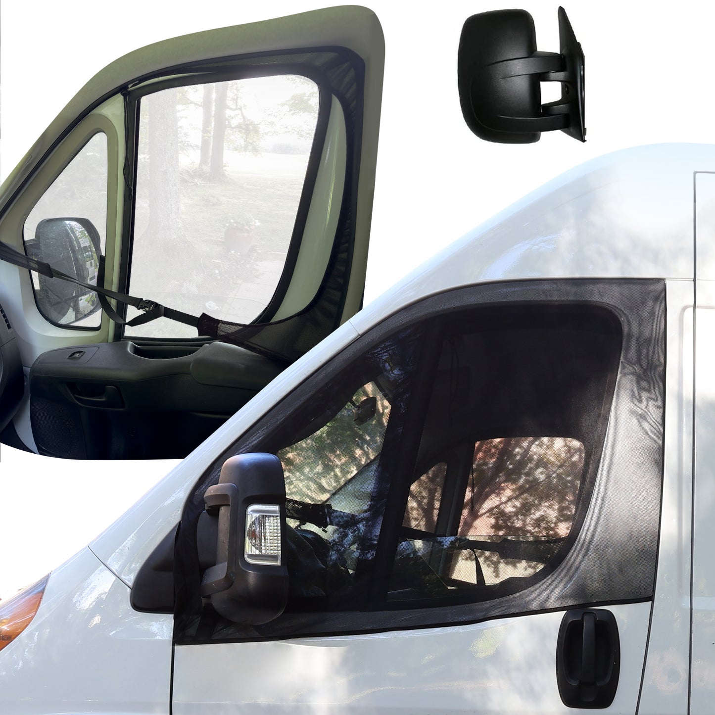 Magnetic Front Window Flyscreens For Cars And Vans