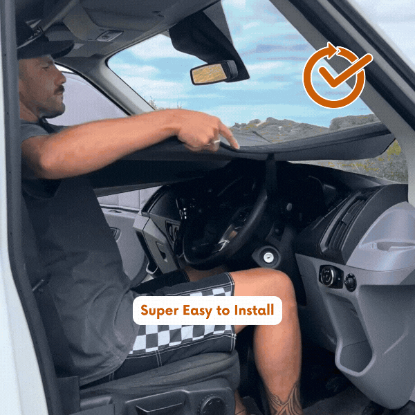 Ford Transit Window Cover - Rear Door Windows (Pair)