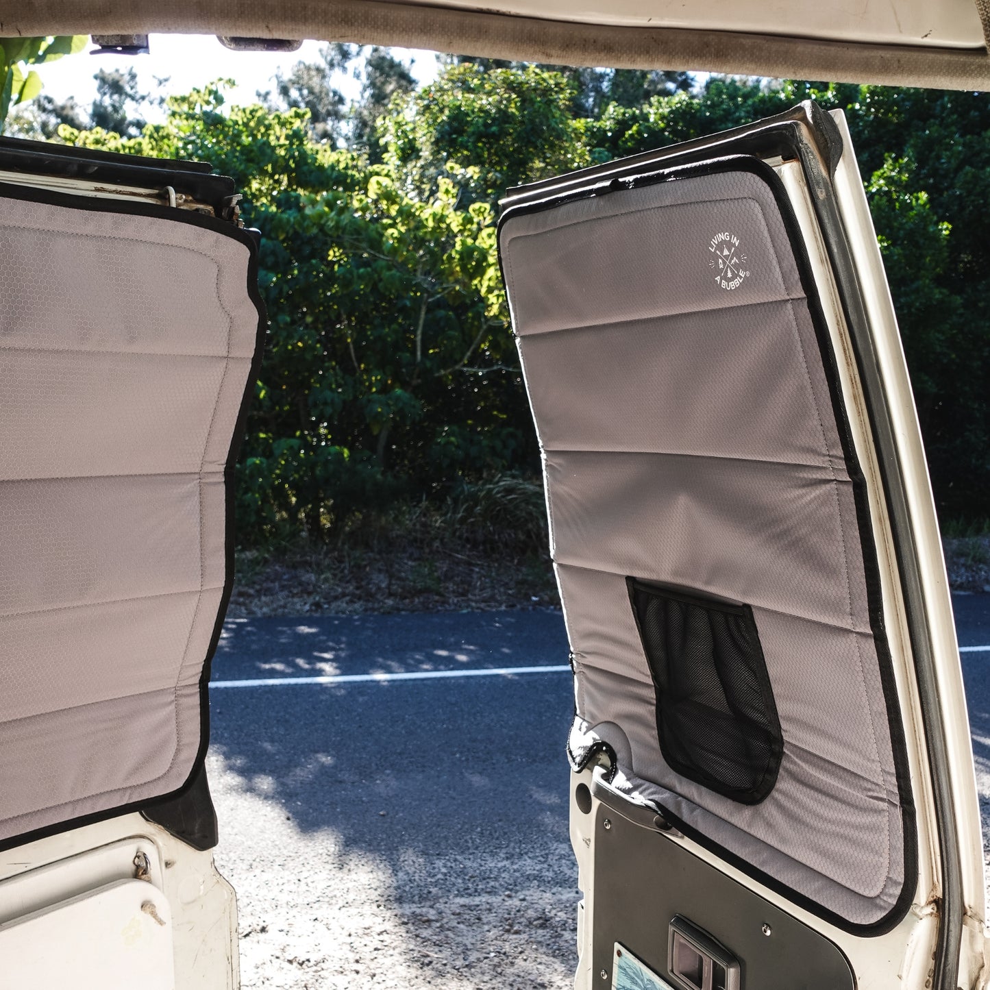 Toyota Land Cruiser Troop Carrier 75/78 Series Window Cover - Rear Door Windows (Pair)