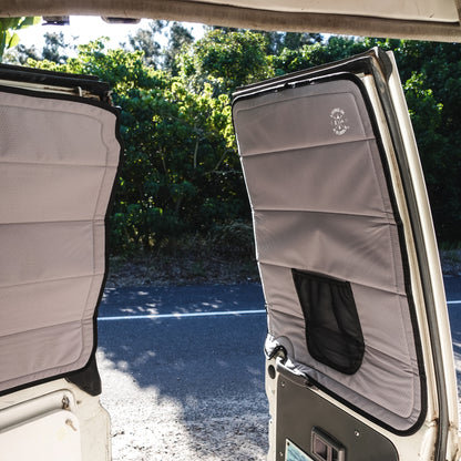 Toyota Land Cruiser Troop Carrier 75/78 Series Window Cover - Rear Door Windows (Pair)