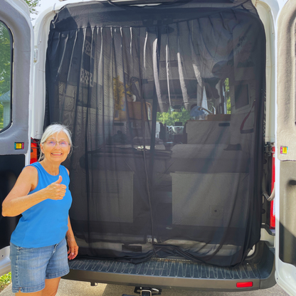 Magnetic Rear Door Van Fly Screen - Standard Size