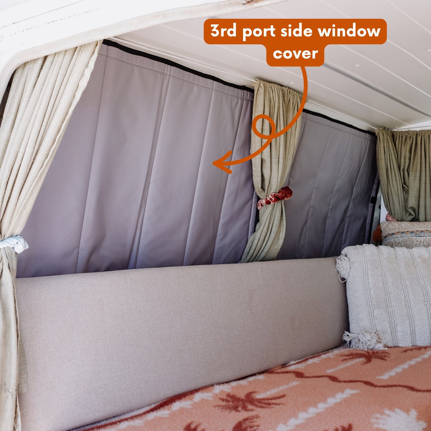 Toyota Land Cruiser Troop Carrier 75/78 Series Window Cover - 3rd Port Side Window