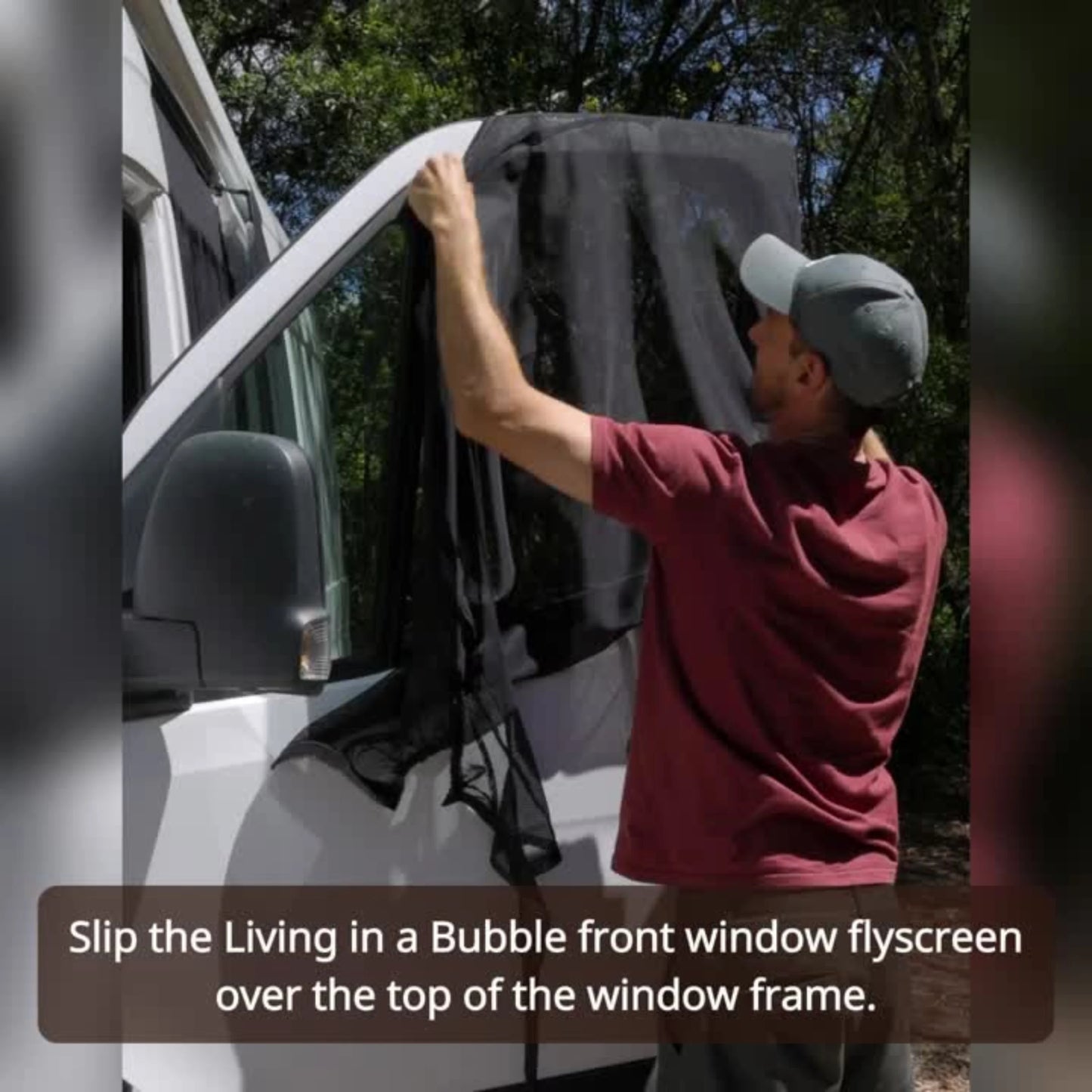 Magnetic Front Window Flyscreens For Cars And Vans