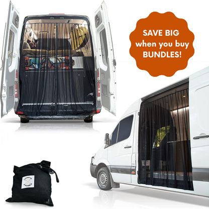 Magnetic Rear Door Van Fly Screen - Standard Size