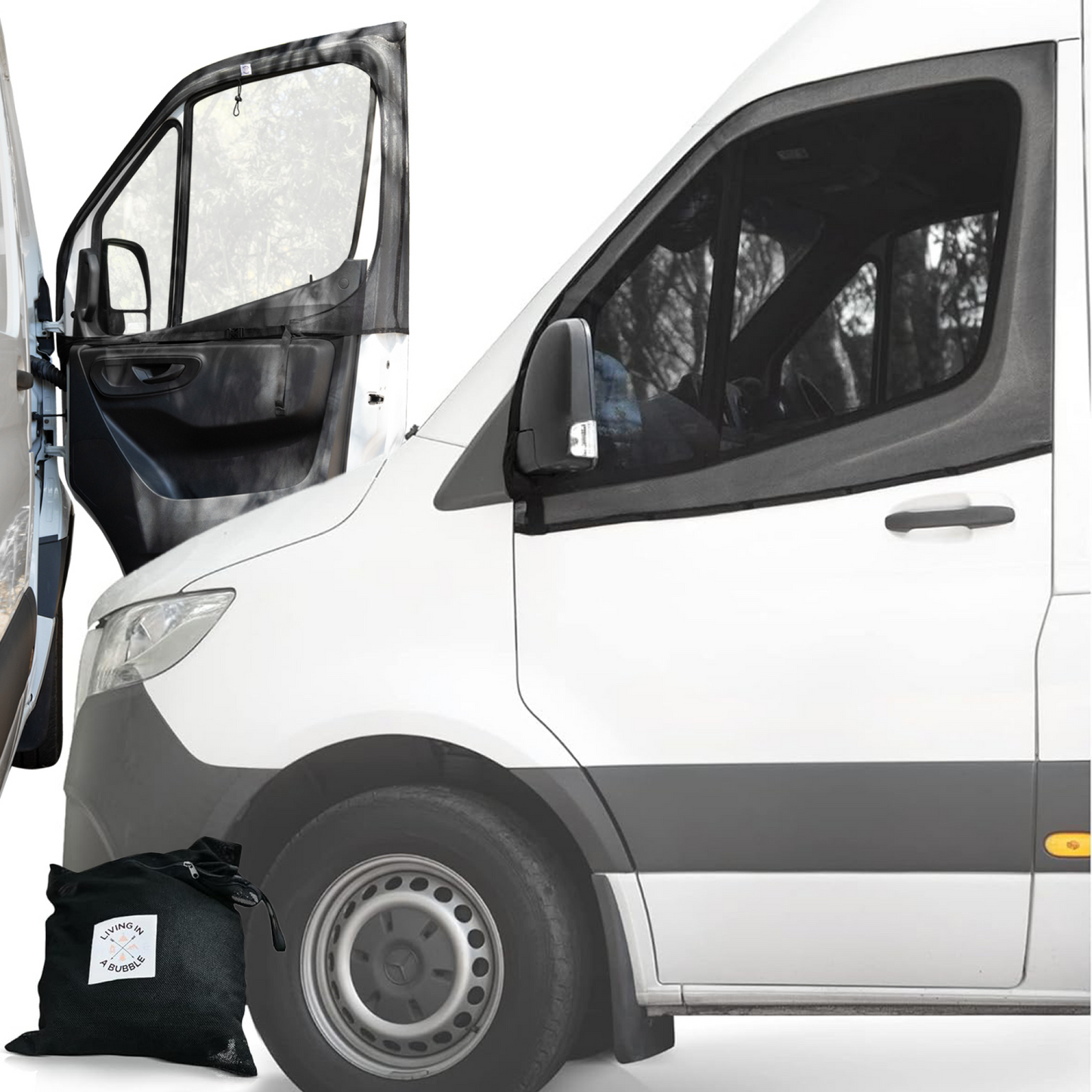 Magnetic Front Window Flyscreens For Cars And Vans