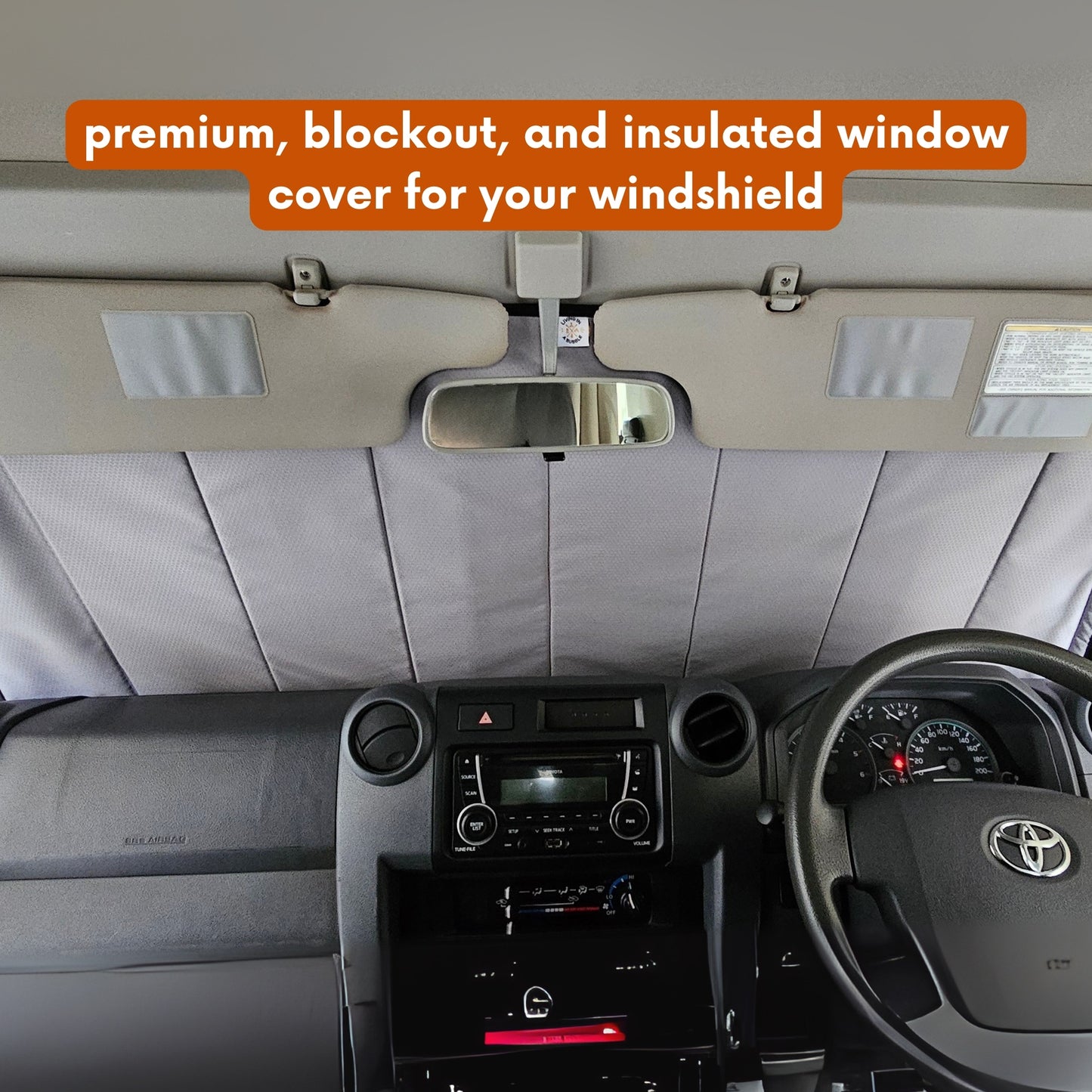 Toyota Land Cruiser Troop Carrier 75/78 Series Window Cover - Windshield