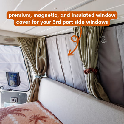 Toyota Land Cruiser Troop Carrier 75/78 Series Window Cover - 3rd Port Side Window