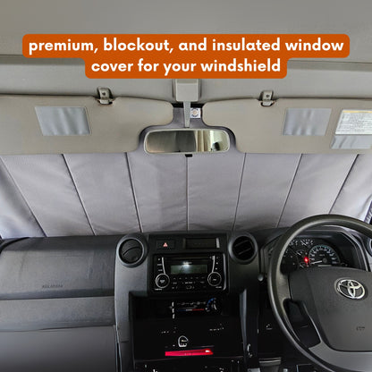 Toyota Land Cruiser Troop Carrier 75/78 Series Window Cover - 3 Pack Bundle