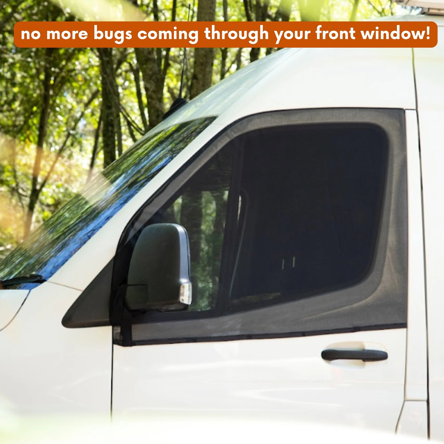 Magnetic Front Window Flyscreens For Cars And Vans
