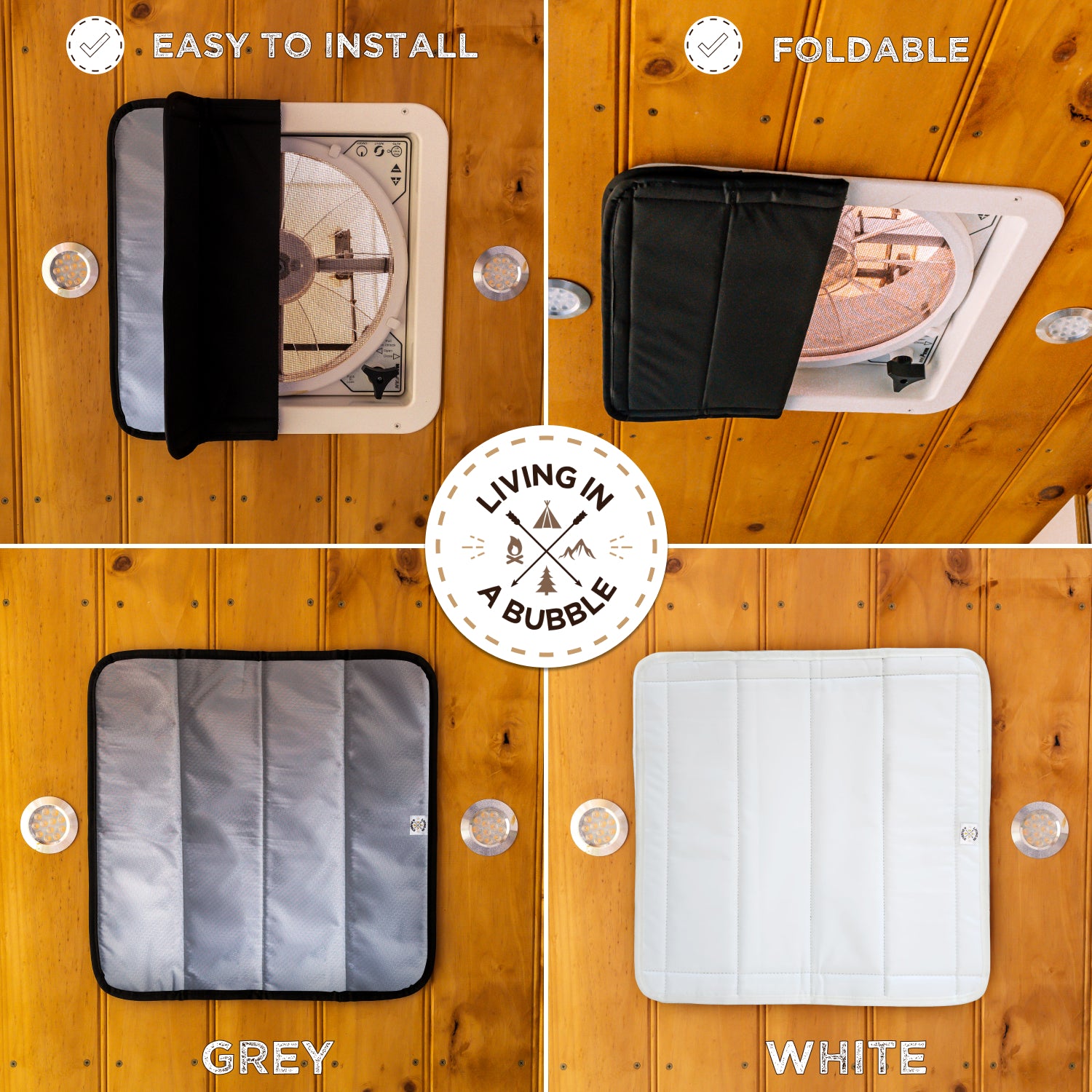 Insulated Blackout Roof Fan Vent Cover
