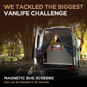 Magnetic Rear Door Van Fly Screen - Standard Size