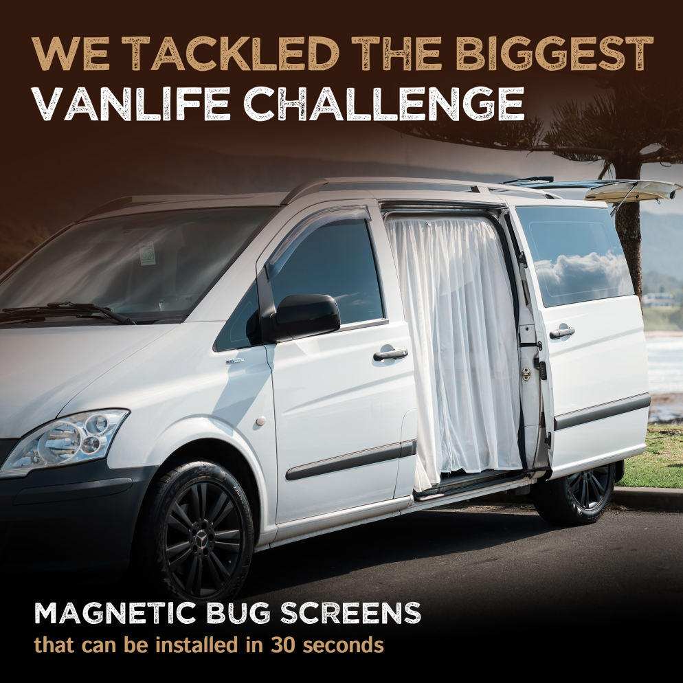 Magnetic Side Door Van Fly Screen - Large Size