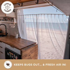 Magnetic Side Door Van Fly Screen - Standard Size
