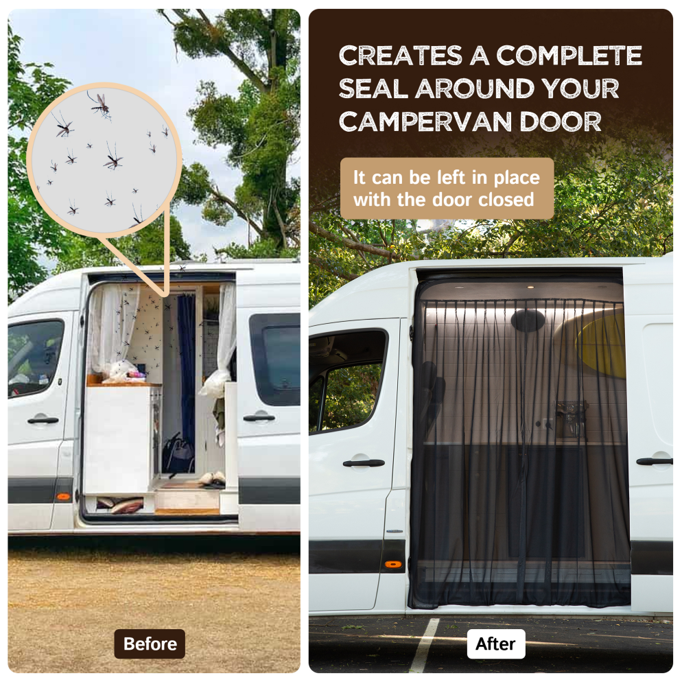 Magnetic Side Door Van Fly Screen - Standard Size