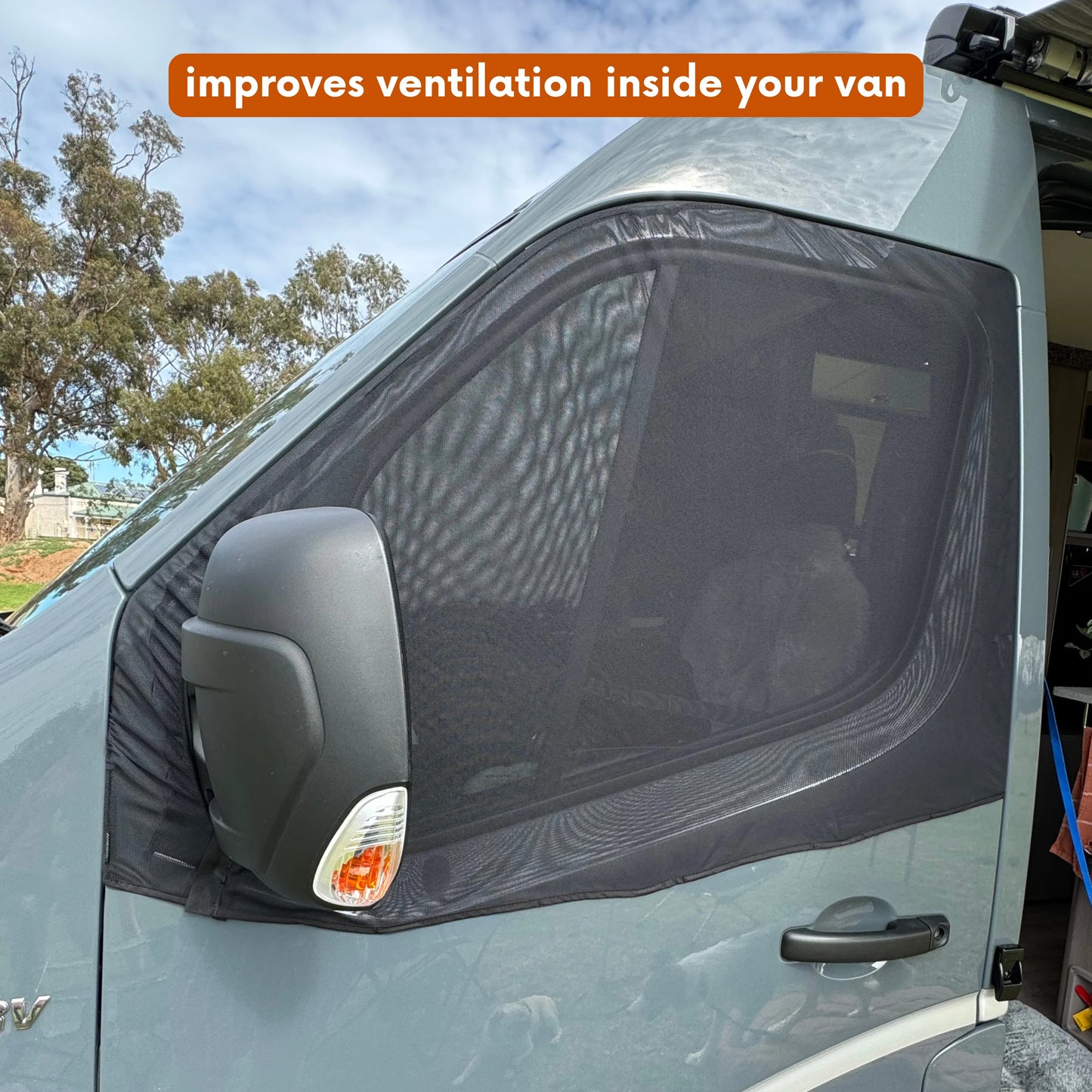 Magnetic Front Window Flyscreens For Cars And Vans