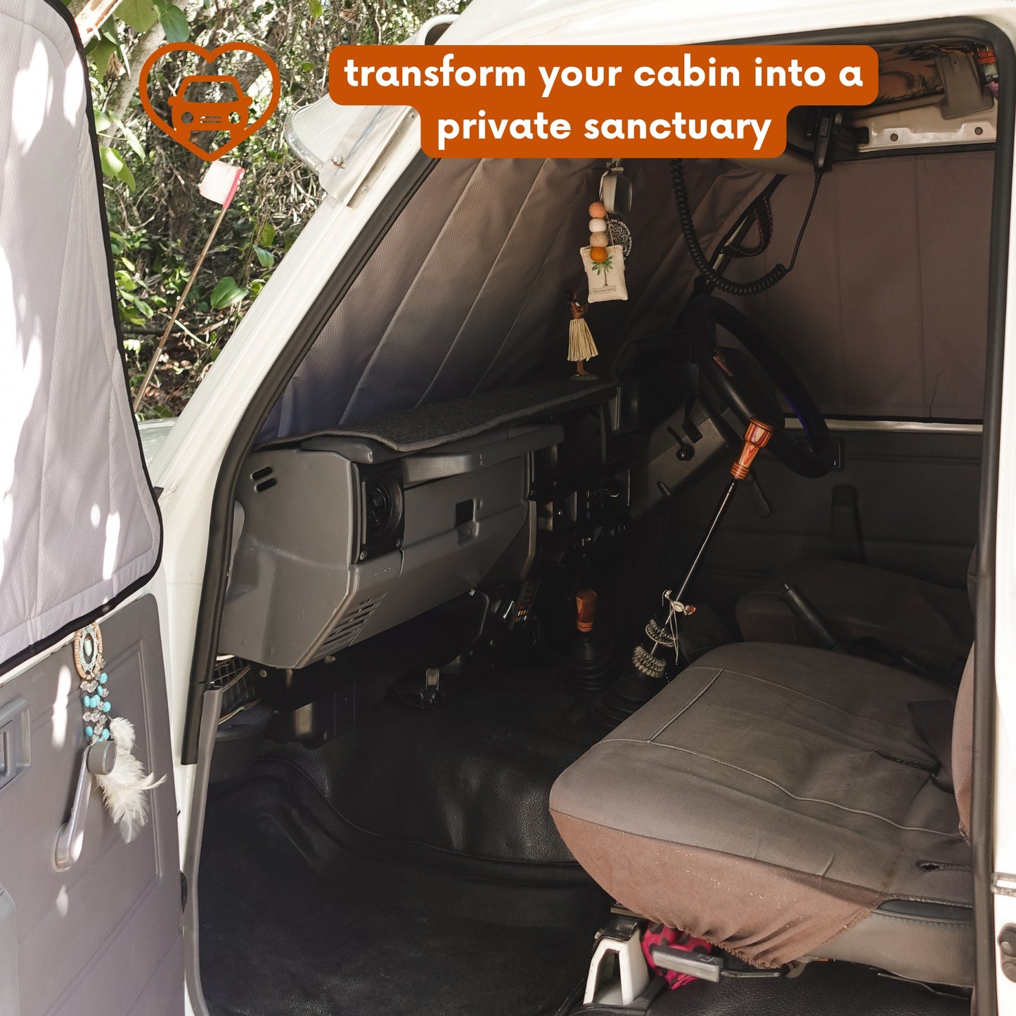 Toyota Land Cruiser Troop Carrier 75/78 Series Window Cover - 2nd Port Side Window