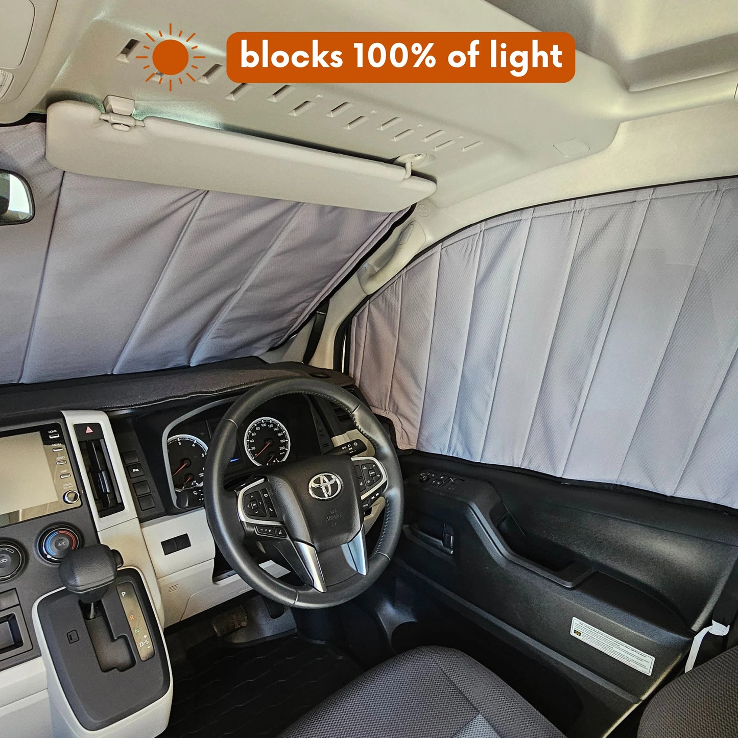 Toyota Hiace H300 Window Cover - Behind Driver Window