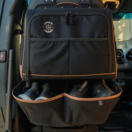 Premium Seat Back Shoe Organiser with Detachable Bag