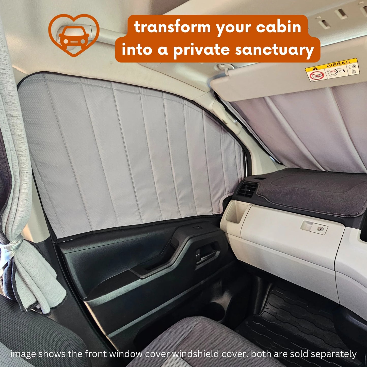 Toyota Hiace H300 Window Cover - Behind Driver Window
