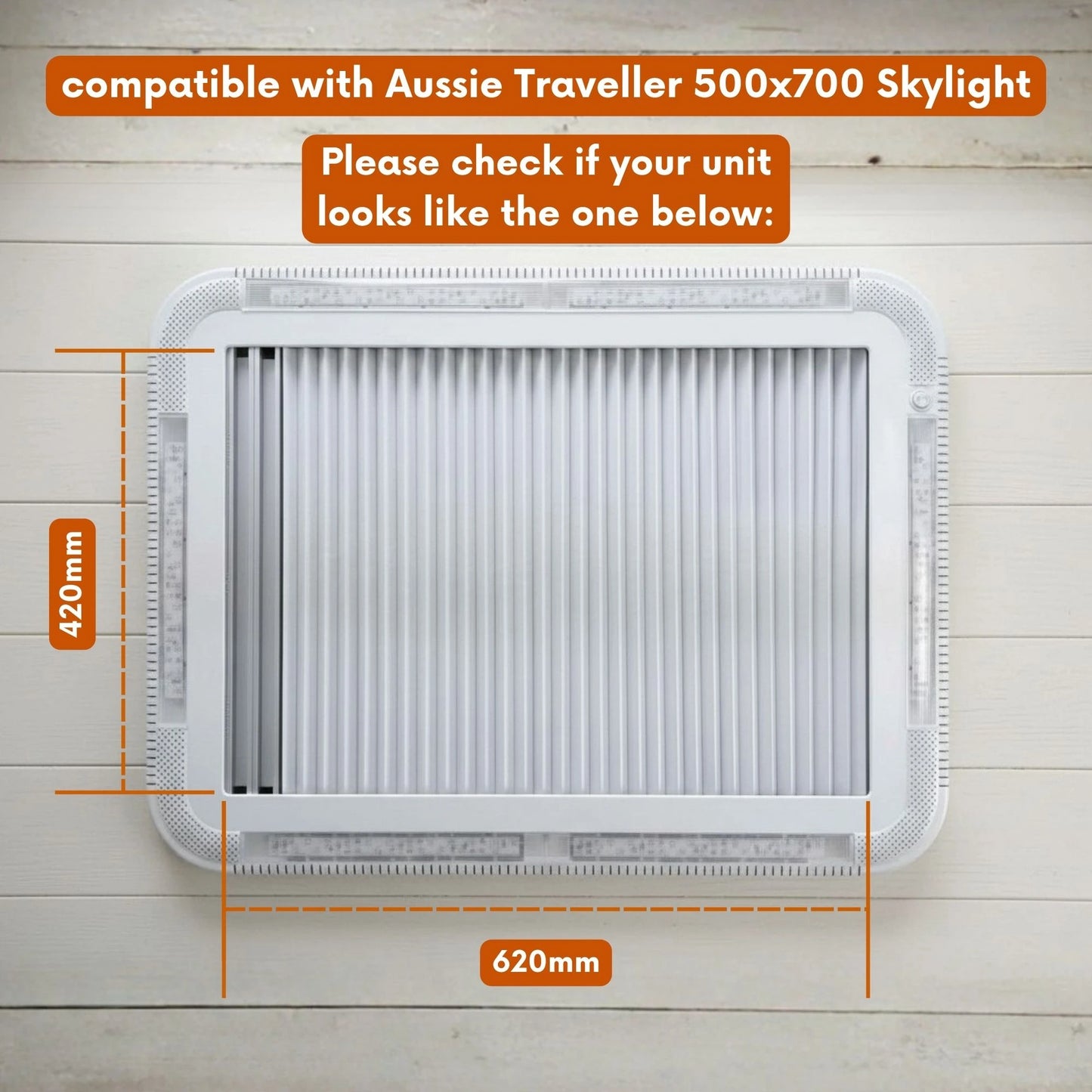 Aussie Traveller 500x700mm Skylight Cover