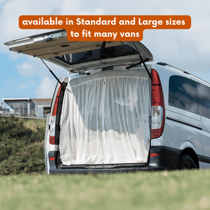 Magnetic Van Fly Screen - White (2 Pack Bundle)
