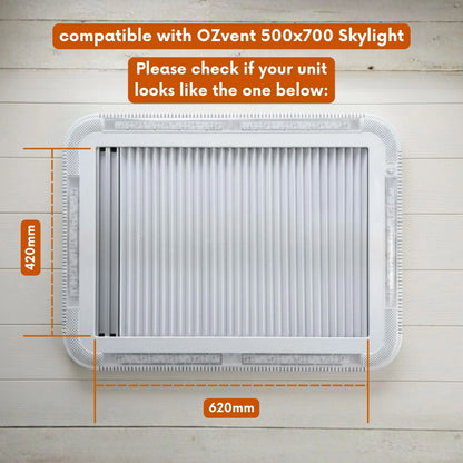OZVent 500x700mm Skylight Cover