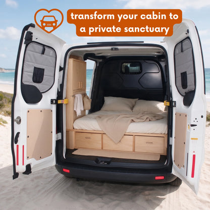 Ford Transit Custom Window Cover - Rear Door Windows (Pair)