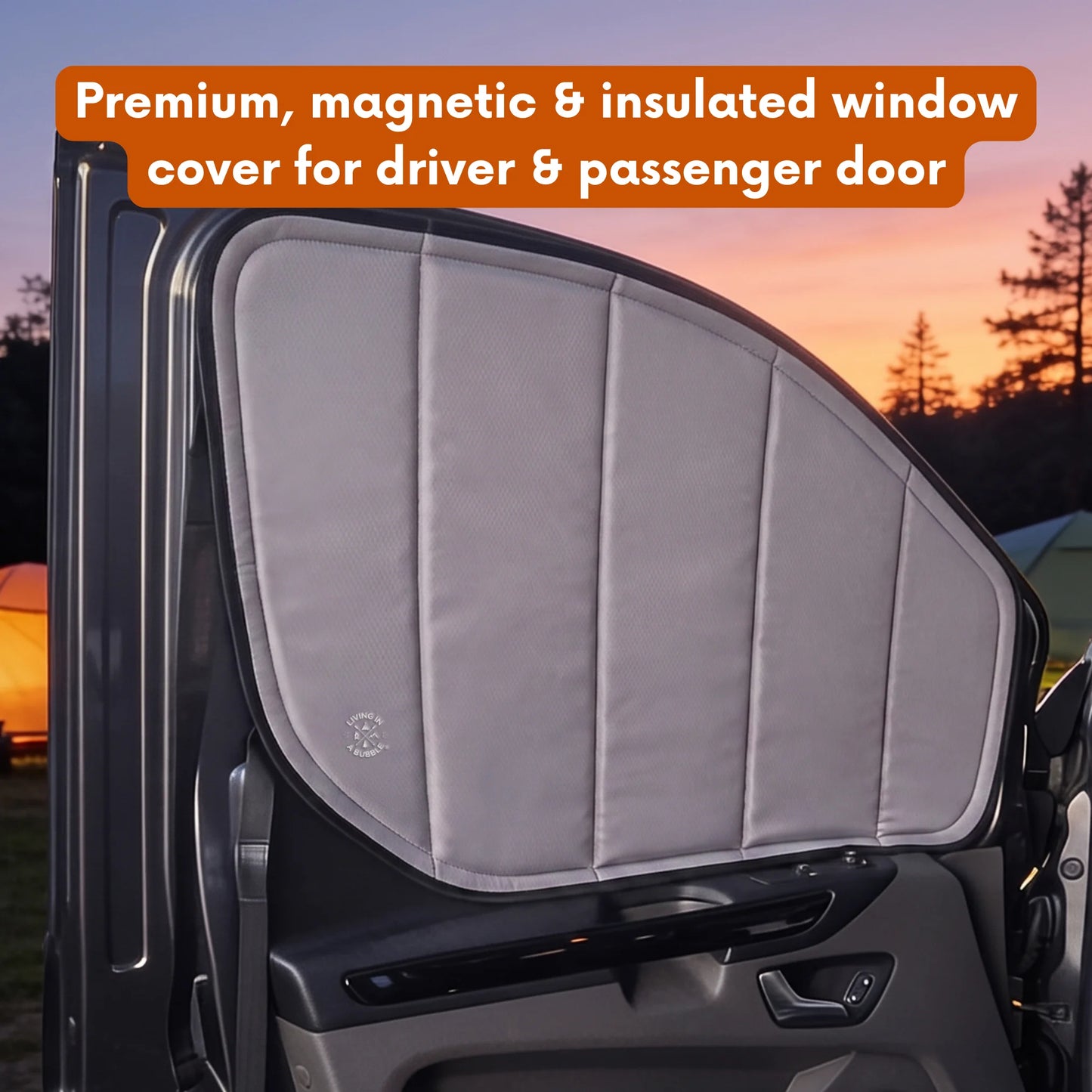 Ford Transit Custom Window Cover - Driver & Passenger Windows (Pair)
