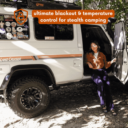 Toyota Land Cruiser Wagon 76 Series Window Cover - Driver / Passenger Windows (Pair)