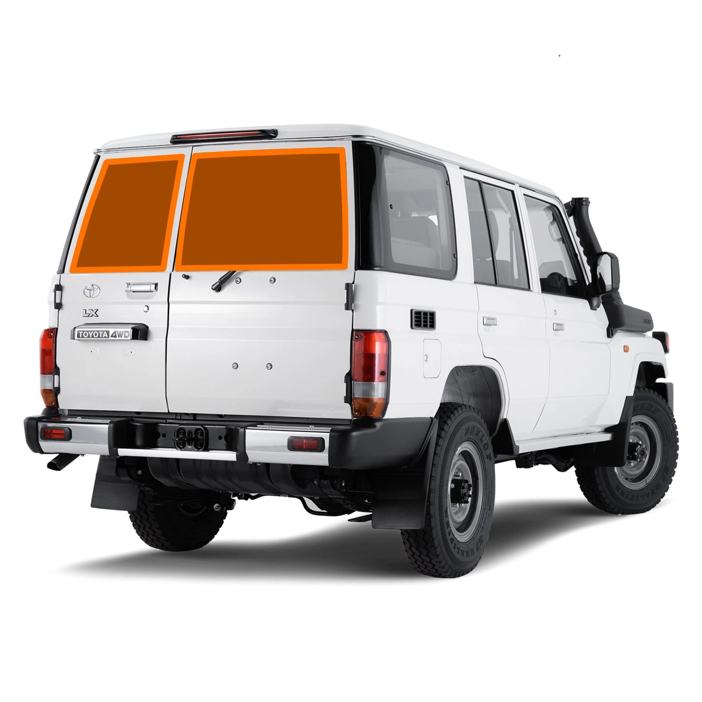 Toyota Land Cruiser Wagon 76 Series Window Cover - Rear Door Windows (Pair)