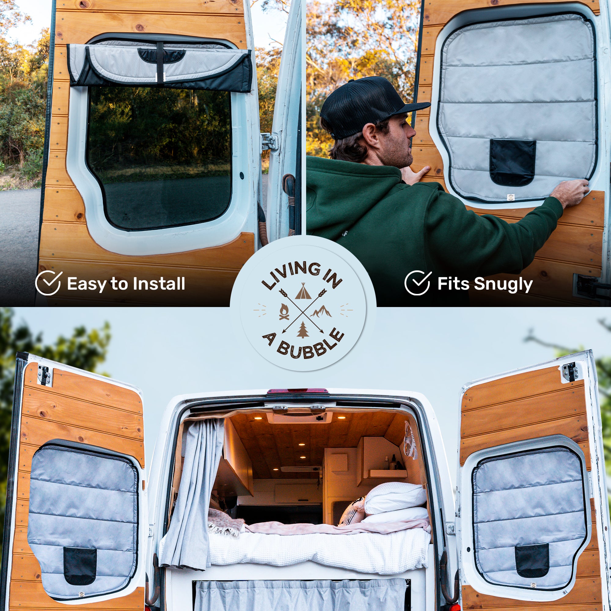Insulated Rear Window Covers (Pair)