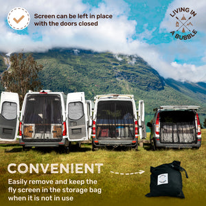 Magnetic Rear Door Van Fly Screen - Large Size
