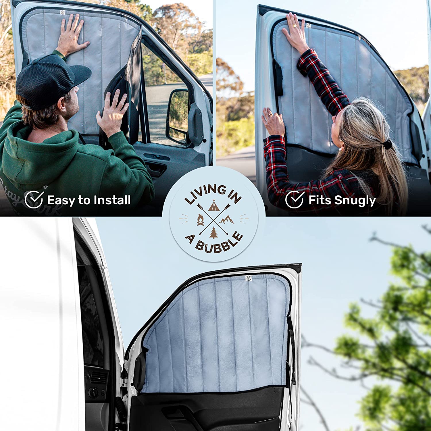 Insulated Window Covers 2 Products Bundle - Cab Set